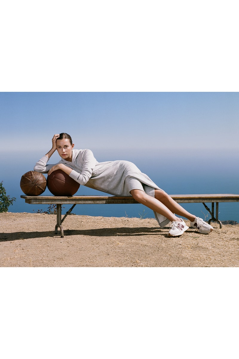 STAUD x New Balance Activewear Collaboration Collection 327 Sneaker