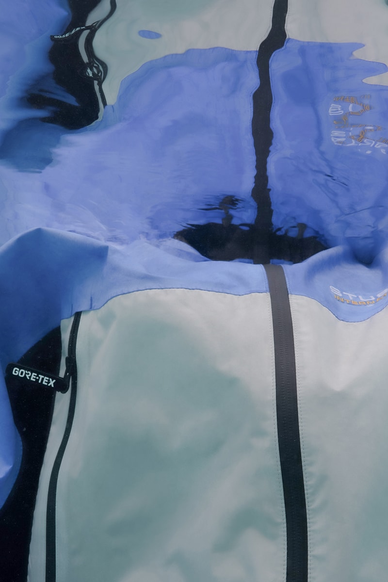 stussy gore-tex fall capsule collaboration shell jacket pants bucket hat waterproof release info 
