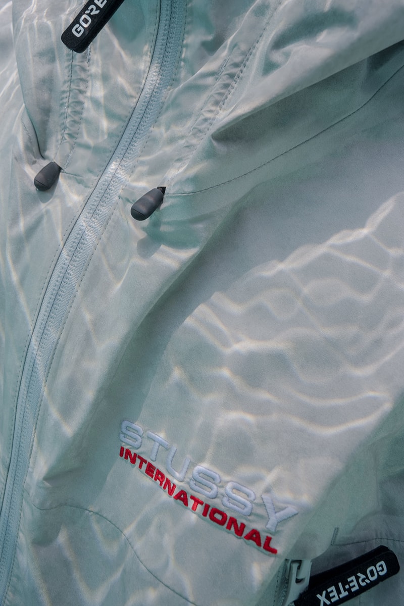 stussy gore-tex fall capsule collaboration shell jacket pants bucket hat waterproof release info 