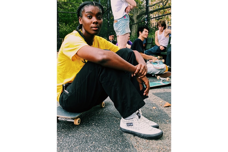 supreme vans collaboration half cab old skool pro sneakers white blue black shoes footwear sneakerhead