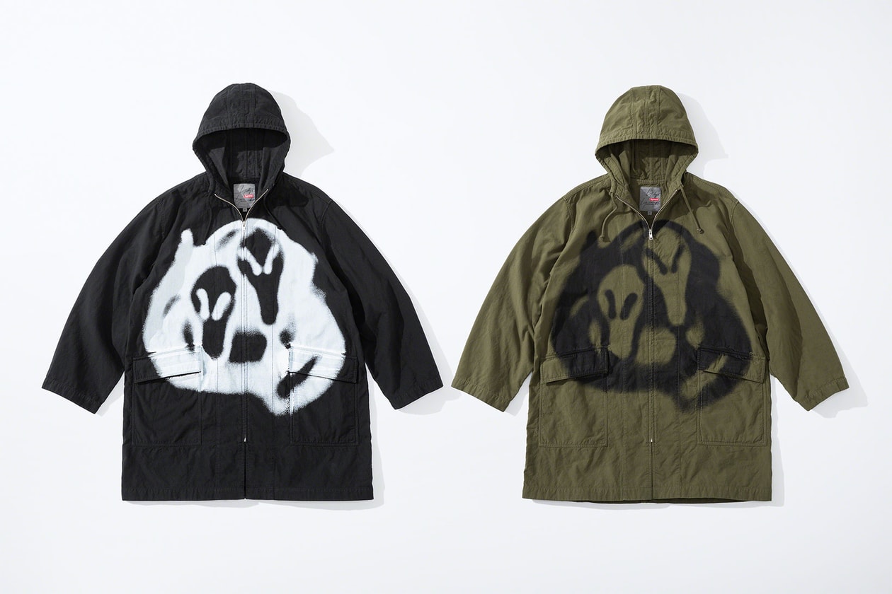 supreme yohji yamamoto collaboration lookbook puffers suits jackets knit sweaters hoodies release info