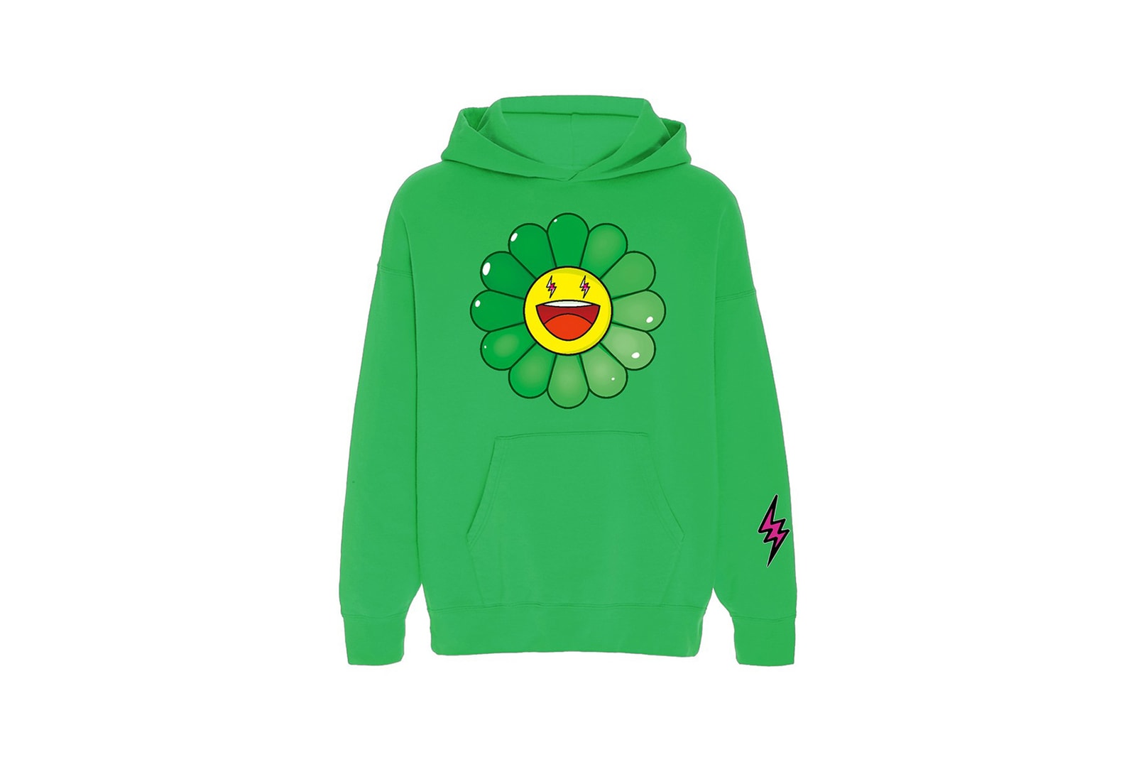 takashi murakami j balvin collaboration drop 4 hoodies t shirts sweatshirts colores album green black flower
