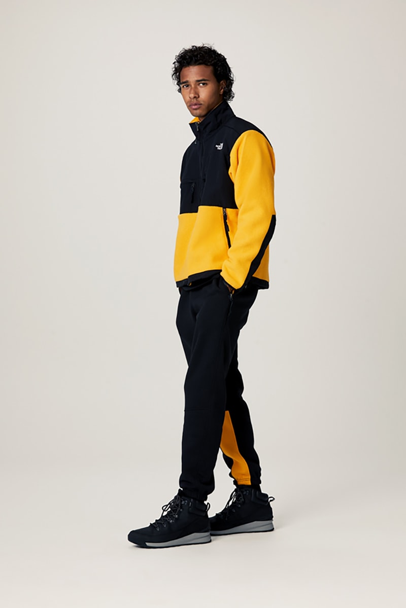 the north face fall winter collection jackets parka outerwear bags beanies yellow summit gold colorway
