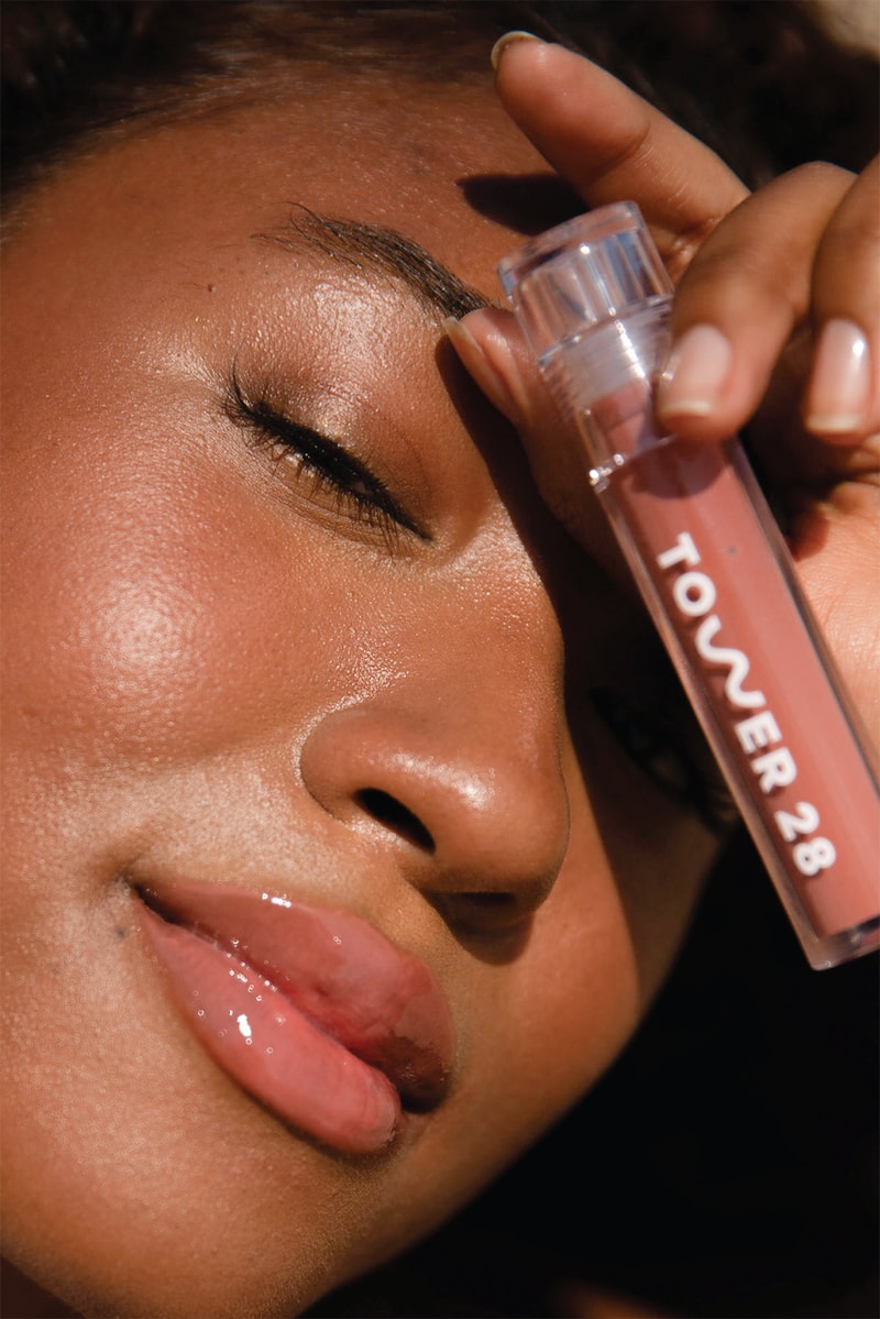 tower 28 milky lip gloss jelly makeup nude pink brown sephora