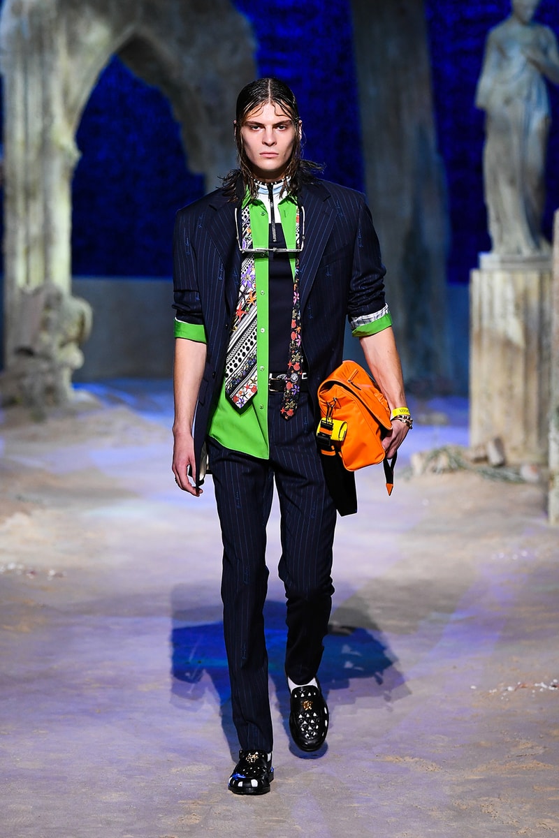 versace spring summer 2021 collection paris fashion week pfw adut akech irina shayk
