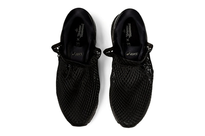 vivienne westwood asics gel kayano 26 white black netting sack sneakers collaboration release price