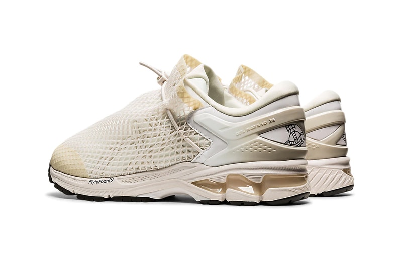 vivienne westwood asics gel kayano 26 white black netting sack sneakers collaboration release price