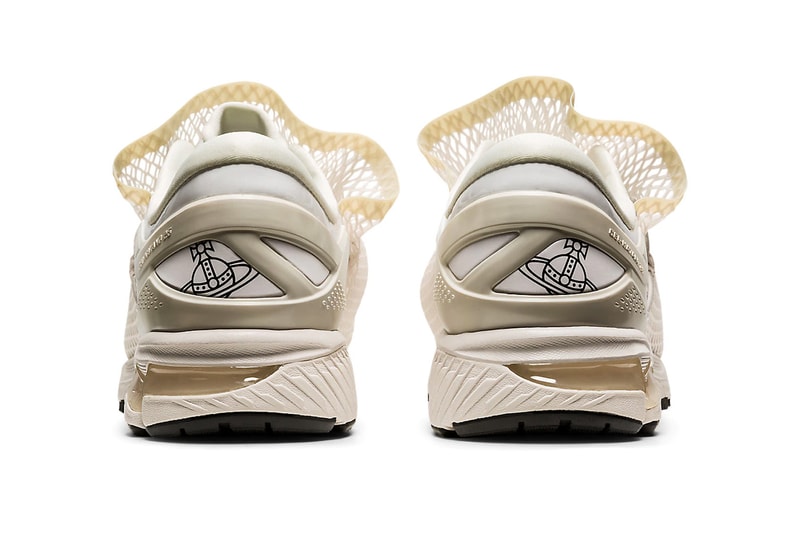 vivienne westwood asics gel kayano 26 white black netting sack sneakers collaboration release price