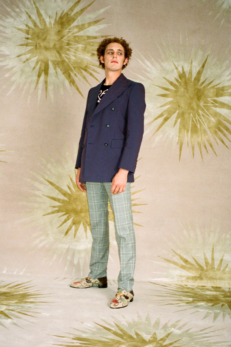vivienne westwood spring summer 2021 lookbook video tailoring suits cardigans isamaya ffrench georgia palmer dott cotton clown 