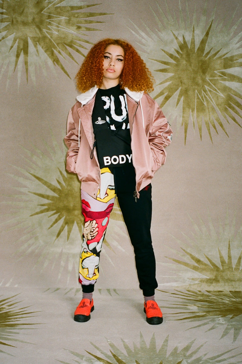vivienne westwood spring summer 2021 lookbook video tailoring suits cardigans isamaya ffrench georgia palmer dott cotton clown 