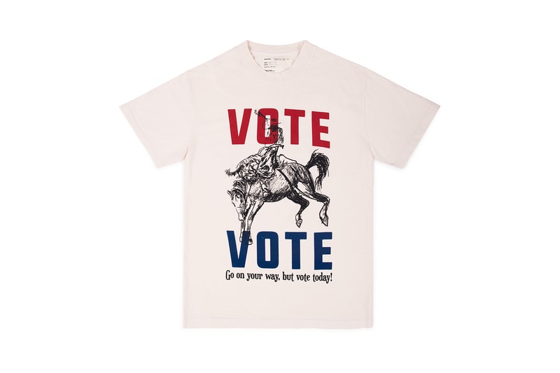 When We All Vote x Dover Street Market Voting Merch Selena Gomez Hoodie Matt McCormack T-Shirt