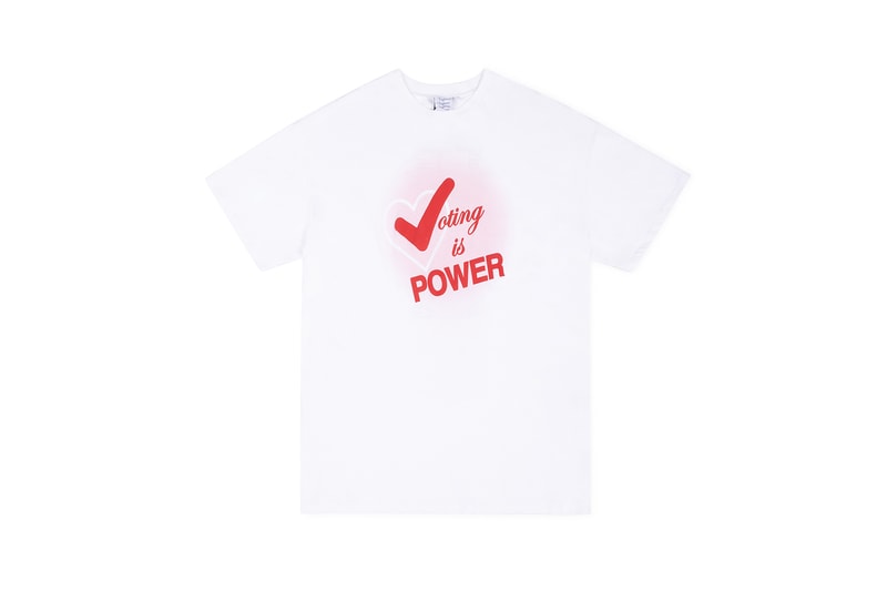 When We All Vote x Dover Street Market Voting Merch Selena Gomez Hoodie Matt McCormack T-Shirt