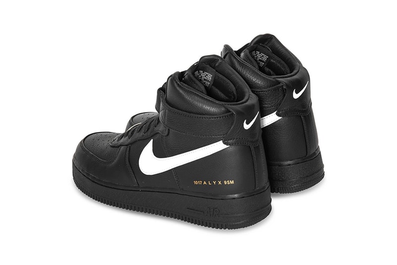 1017 ALYX 9SM x Nike Air Force 1 High Black White