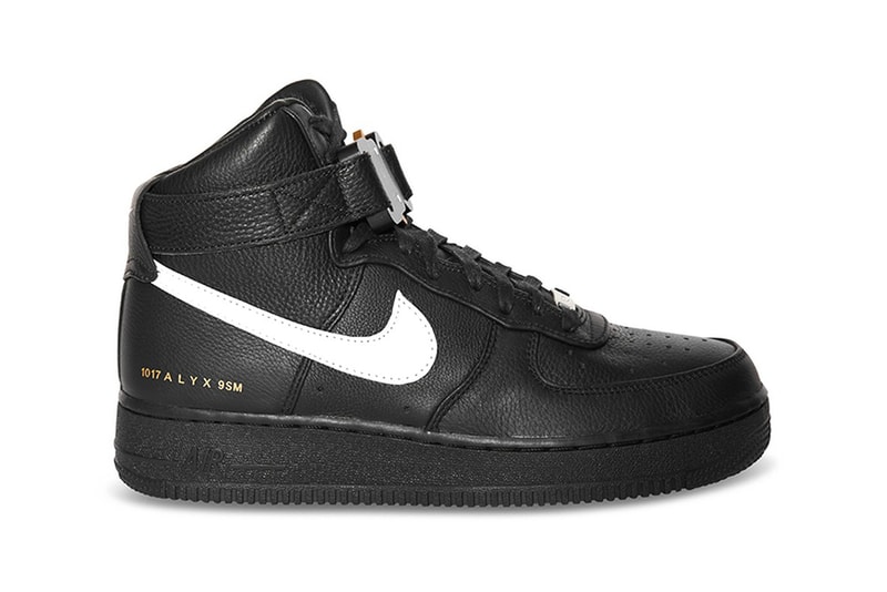 1017 ALYX 9SM x Nike Air Force 1 High Black White