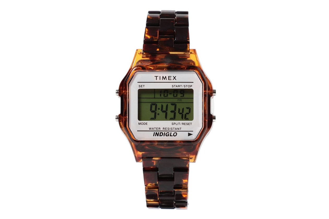 beams timex watches collaboration tortoise shell camper classics digital accessories