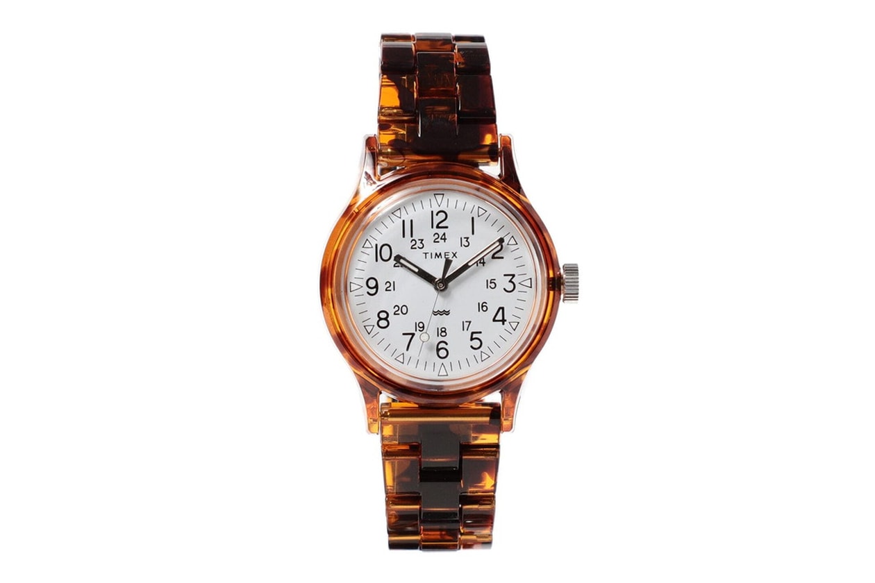 beams timex watches collaboration tortoise shell camper classics digital accessories