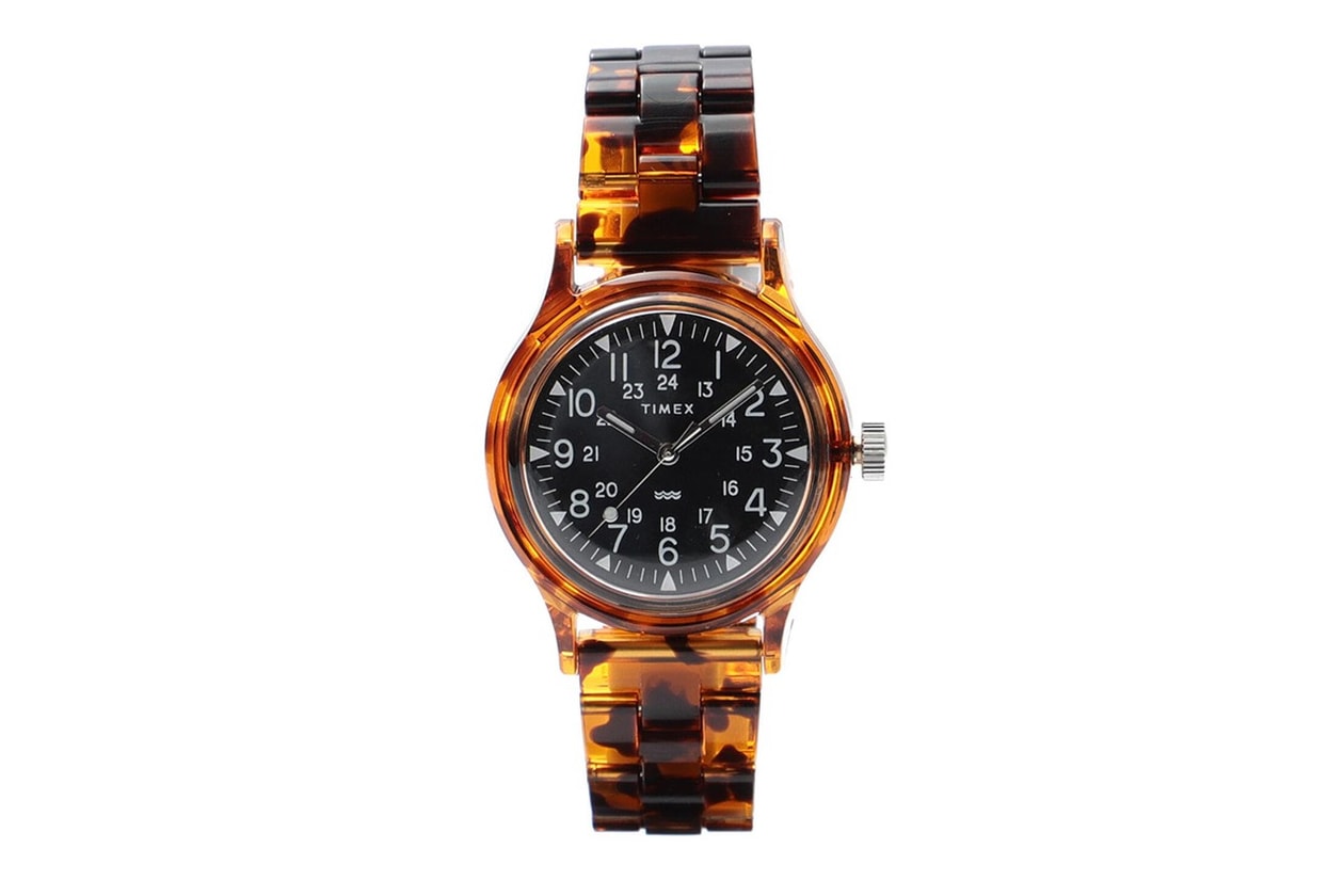 beams timex watches collaboration tortoise shell camper classics digital accessories