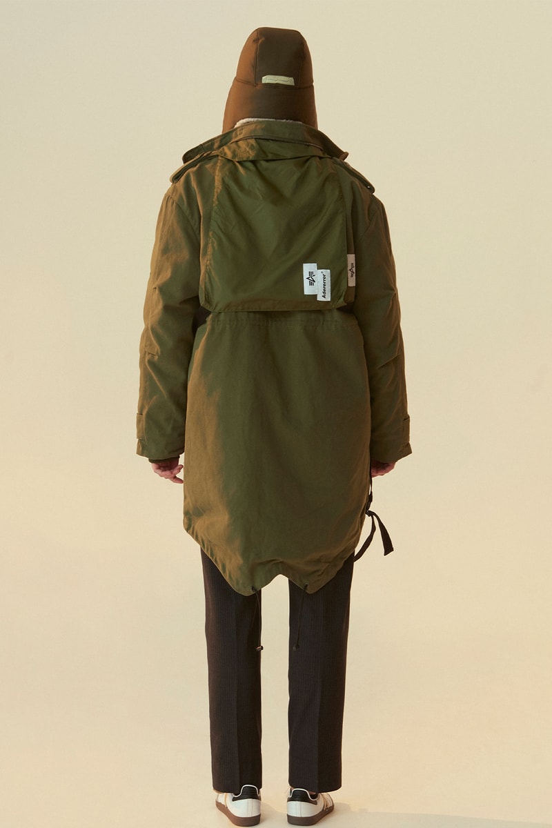 ader error alpha industries collaboration jackets ma-1 m-65 fishtail military aviation price release