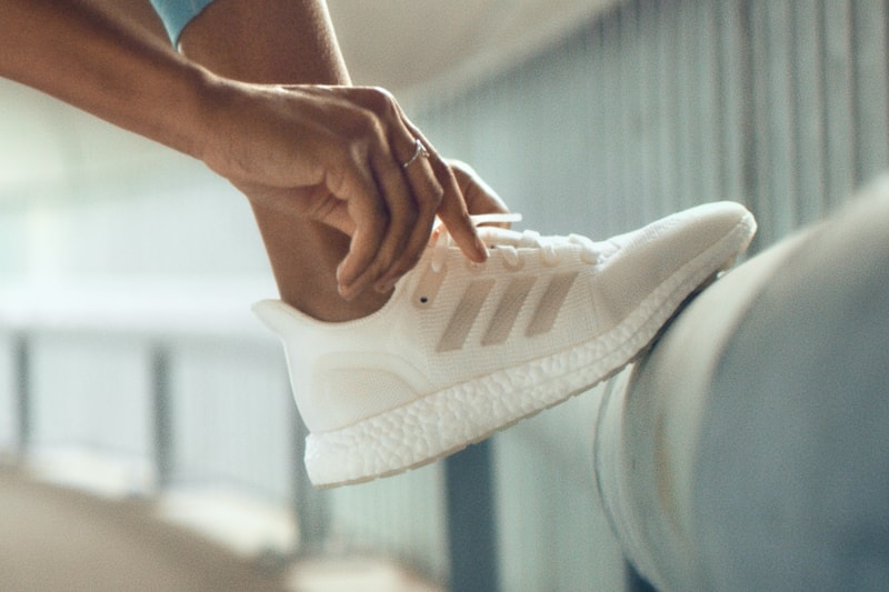 adidas ultraboost dna loop made to be remade sneakers sustainable recyclable white colorway orange footwear sneakerhead