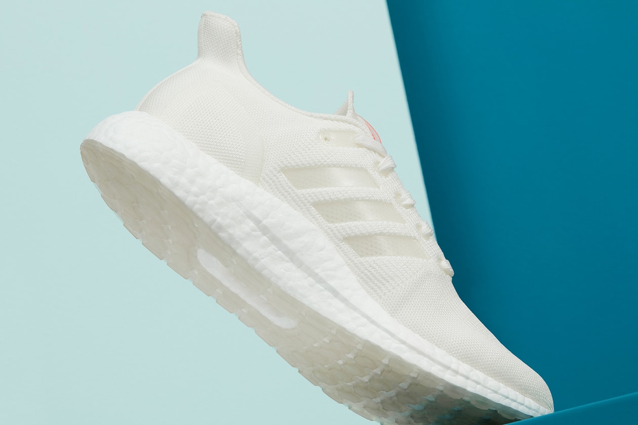 adidas ultraboost dna loop made to be remade sneakers sustainable recyclable white colorway orange footwear sneakerhead