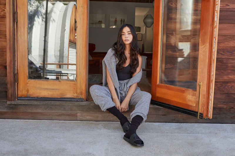 alo yoga cashmere capsule collection sweatpants hoodies crewneck loungewear release 