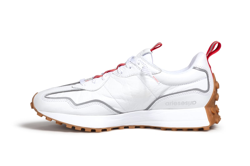 aries new balance collaboration 327 sneakers black white red colorway sneakerhead footwear shoes
