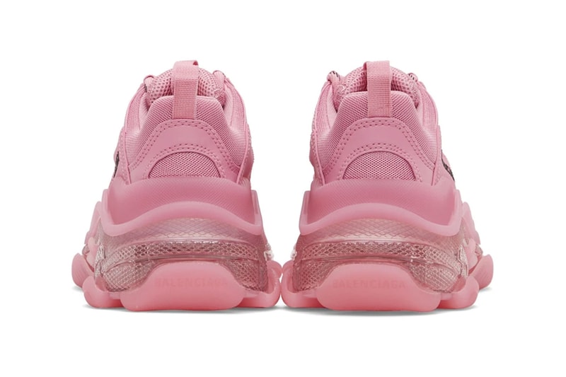 balenciaga triple s pink pastel womens chunky ugly sneakers price release