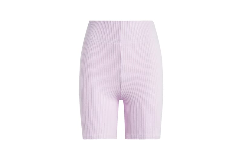 pastel pink biker shorts