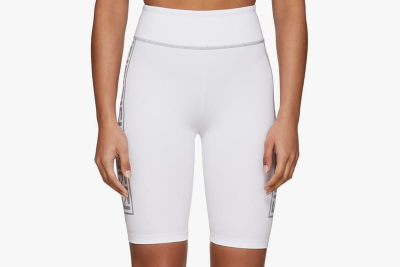 white bike shorts