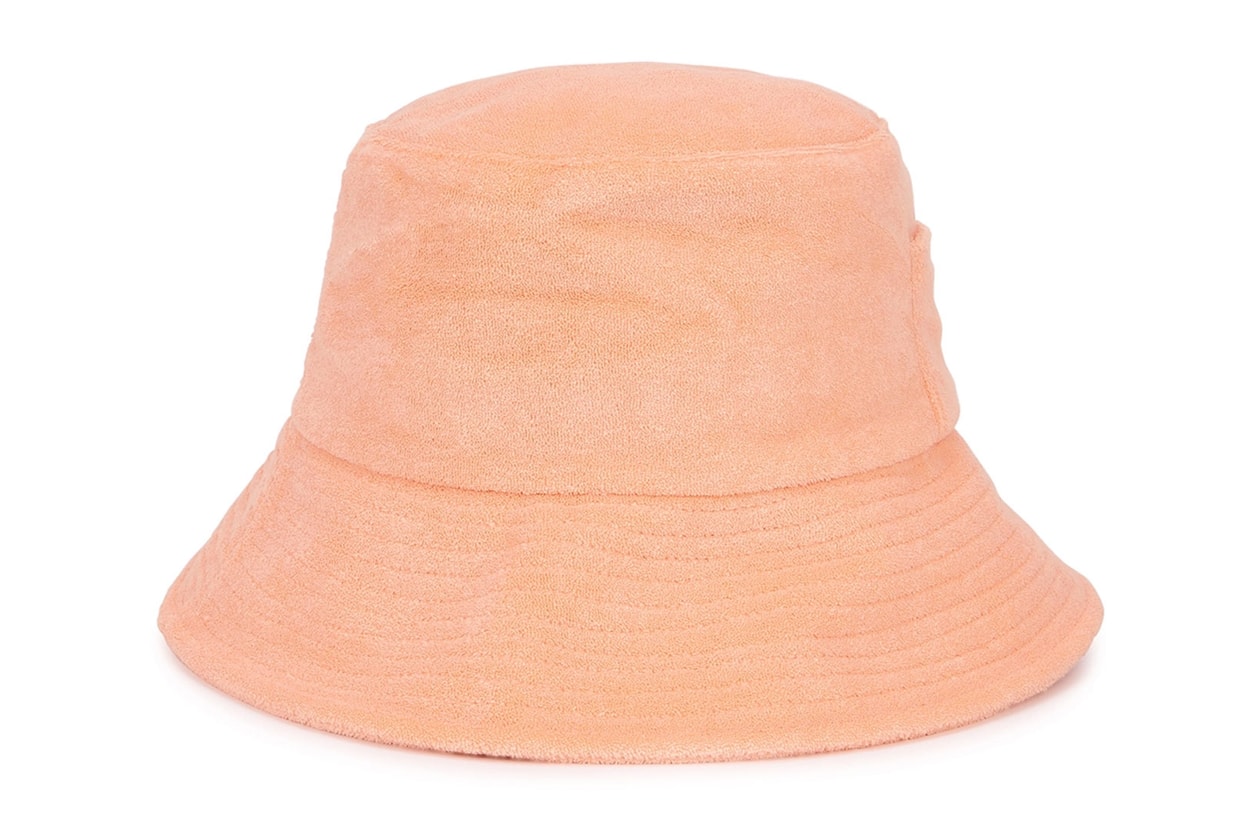 Prada bucket hat triangle logo plaque neon fluo fluorescent yellow fashion women accessories