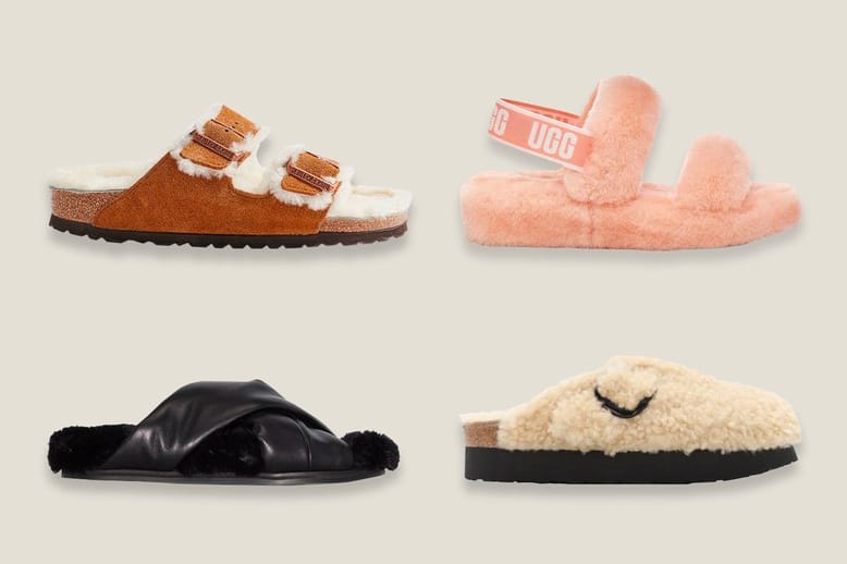 Step Into Fall With These Furry Slides and Shearling Sandals
