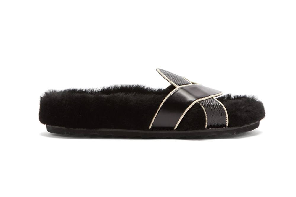 Shearling Slides Furry Sandals