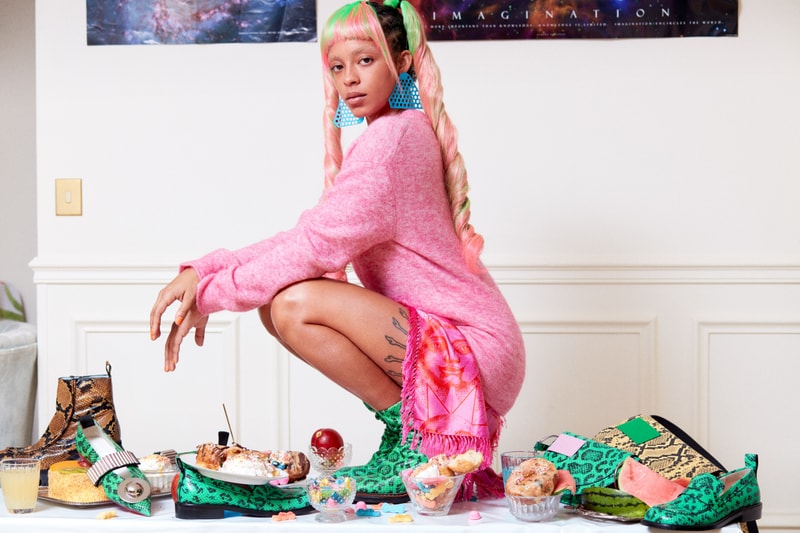 BIMBA Y LOLA's 'The Cosmic World of Kelsey Lu' AW20 Collection Boots Snakeskin Bags