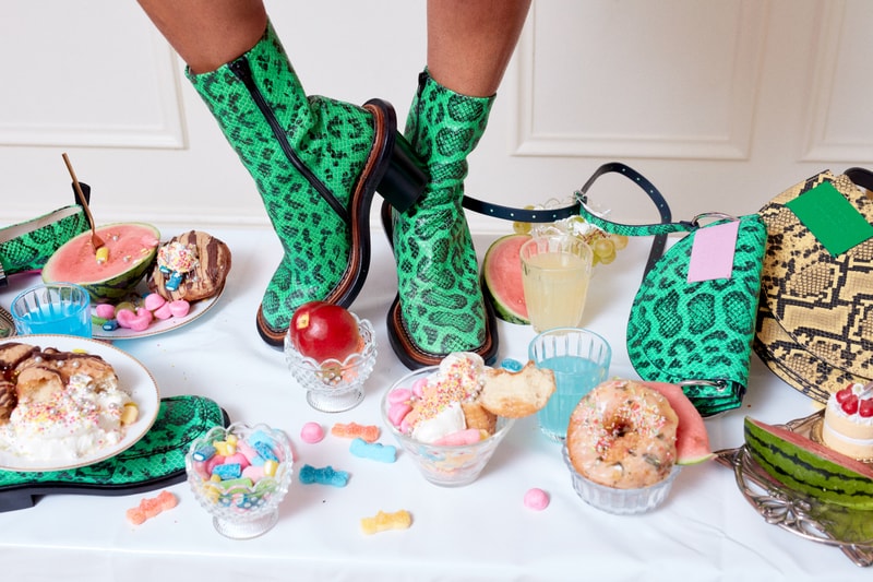 BIMBA Y LOLA's 'The Cosmic World of Kelsey Lu' AW20 Collection Boots Snakeskin Bags