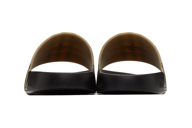burberry beige check furley slide sandals slippers footwear