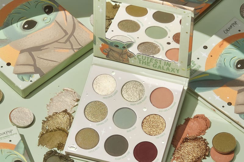 ColourPop Teams Up With Disney for Baby Yoda-Branded Eyeshadow Palette