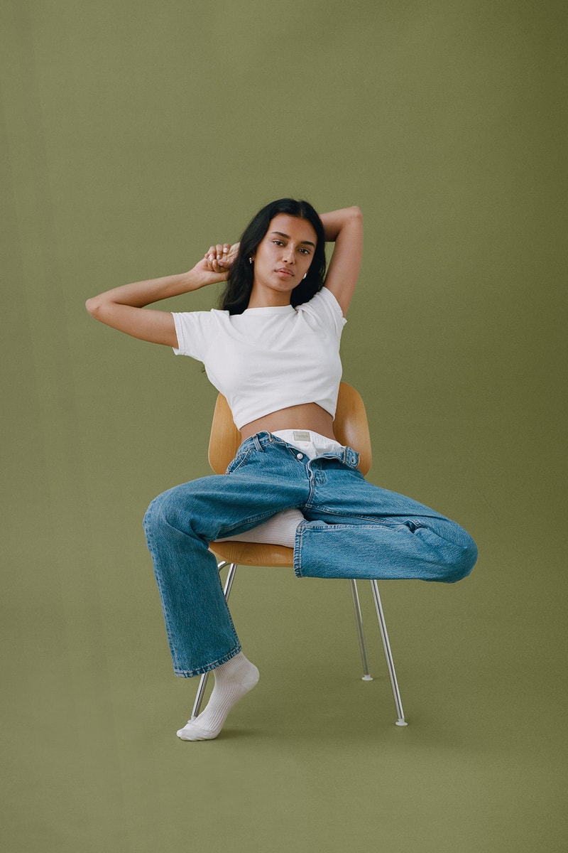 Comme Si Boxer Shorts Women White Socks Loungewear Campaign Jenni Lee Jeans