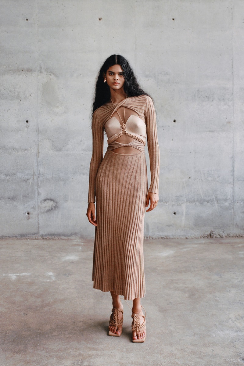 dion lee pleated dress Strapless Crepe Maxi Dress Dion Lee Linear Crepe Pleat Strapless Dress All The Dresses