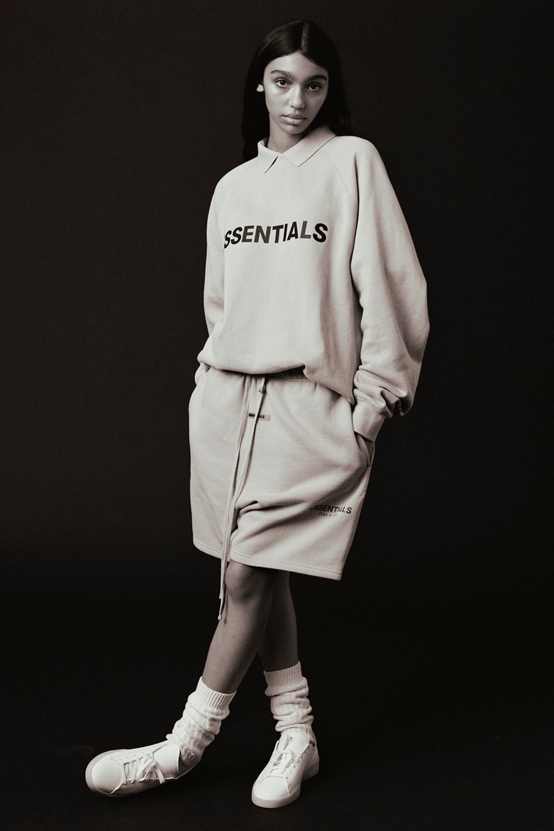 fear of god essentials fall collection loungewear outerwear sweatshirt denim jackets lookbook