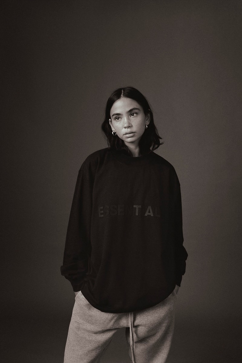 fear of god essentials fall collection loungewear outerwear sweatshirt denim jackets lookbook