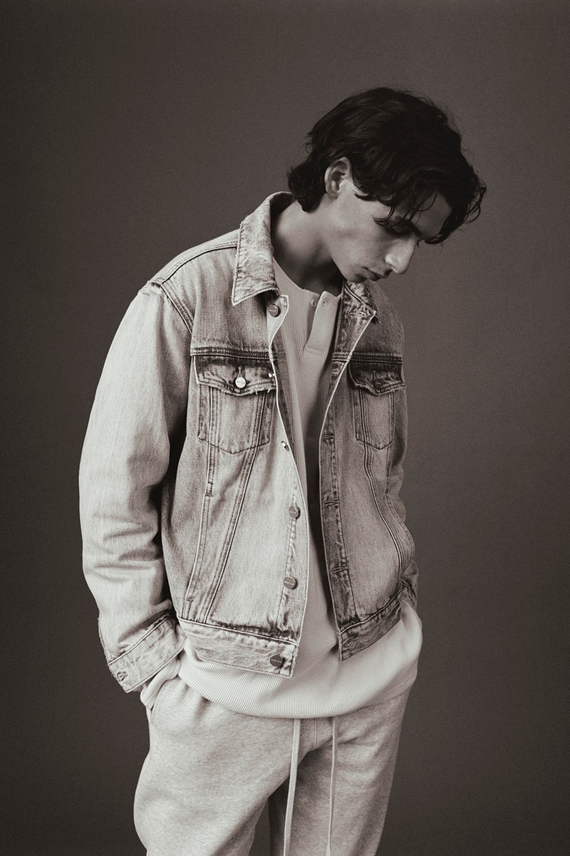 fear of god essentials fall collection loungewear outerwear sweatshirt denim jackets lookbook