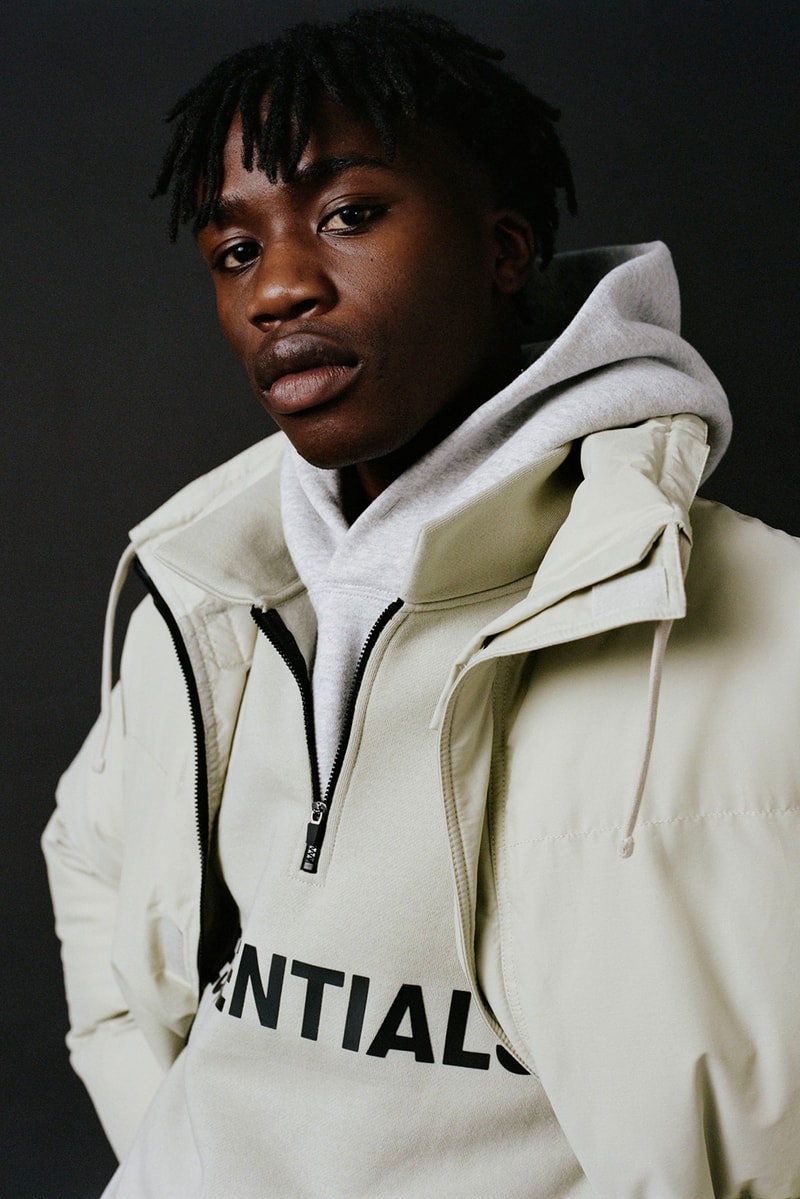 fear of god essentials fall collection loungewear outerwear sweatshirt denim jackets lookbook
