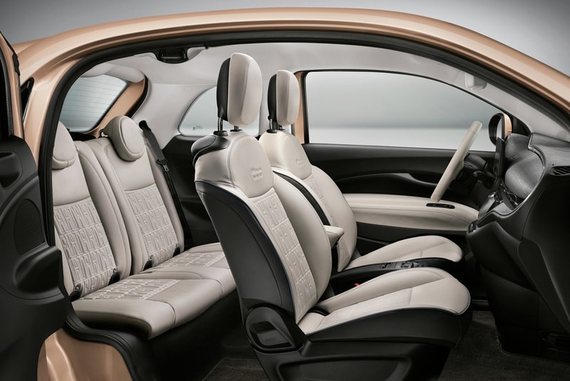 Fiat 500 Electric 3+1 Car Small Mini Rose Gold