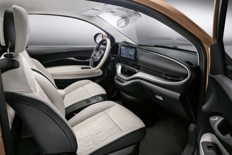 Fiat 500 Electric 3+1 Car Small Mini Rose Gold