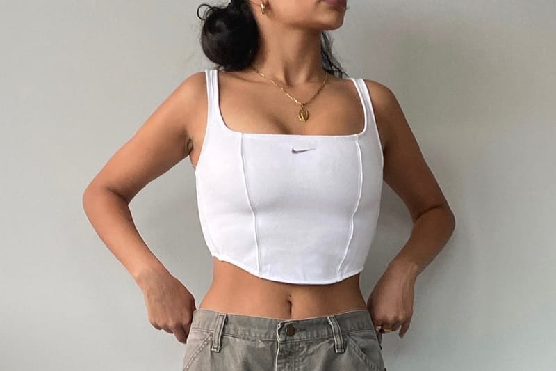 Frankie Collective Drops Bustiers Reworked From Champion and Nike Sweatshirts