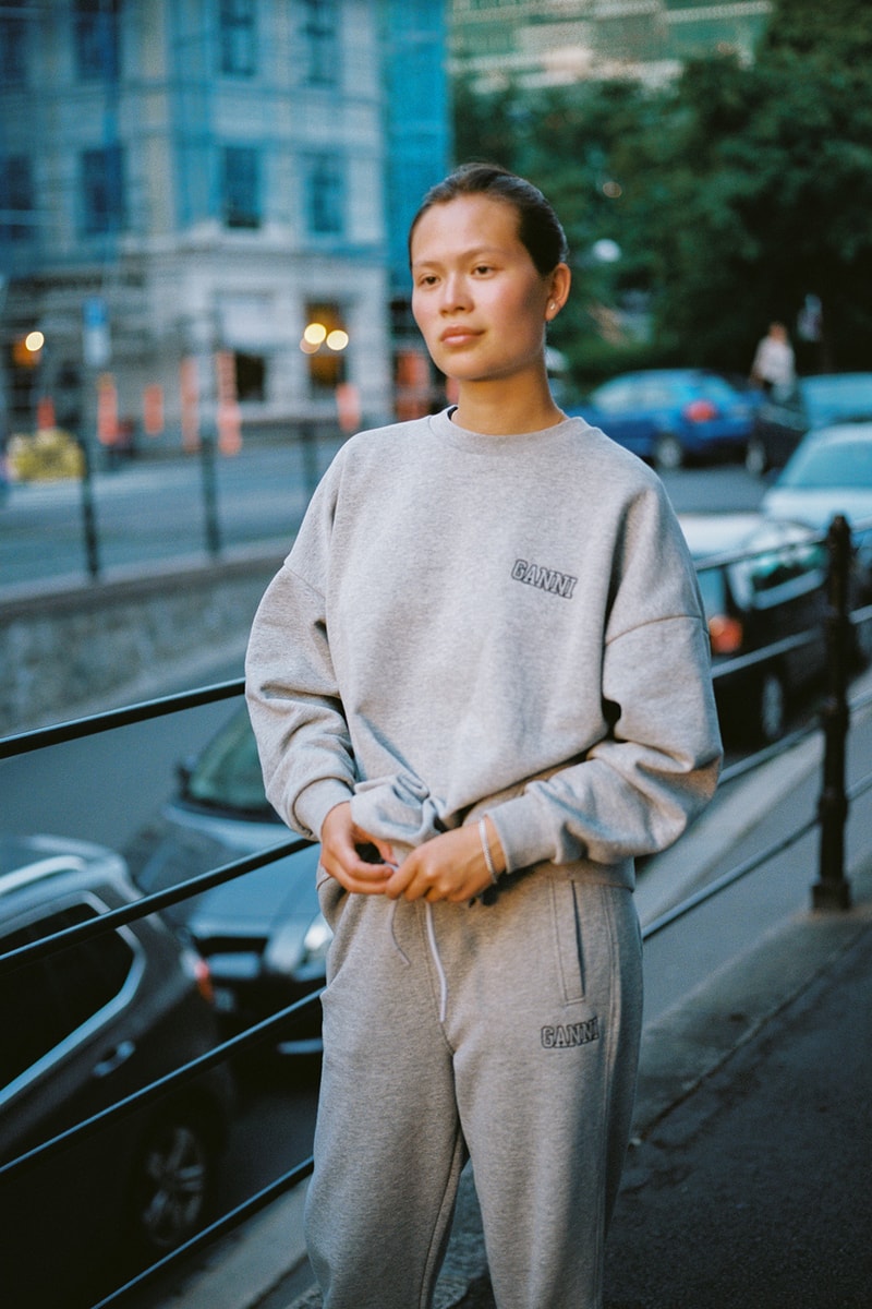 ganni software low impact sustainable recycled sweatshirts hoodies sweatpants t-shrits release info