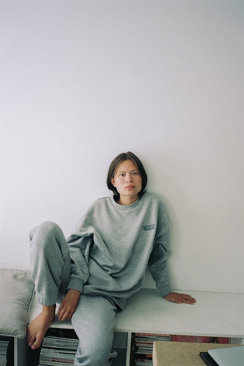 ganni software low impact sustainable recycled sweatshirts hoodies sweatpants t-shrits release info