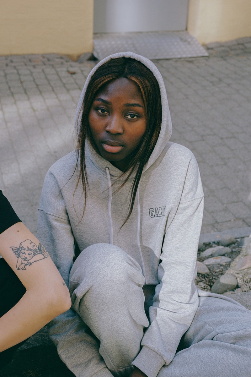 ganni software low impact sustainable recycled sweatshirts hoodies sweatpants t-shrits release info