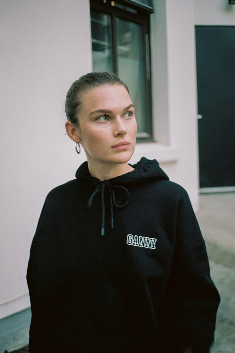 ganni software low impact sustainable recycled sweatshirts hoodies sweatpants t-shrits release info