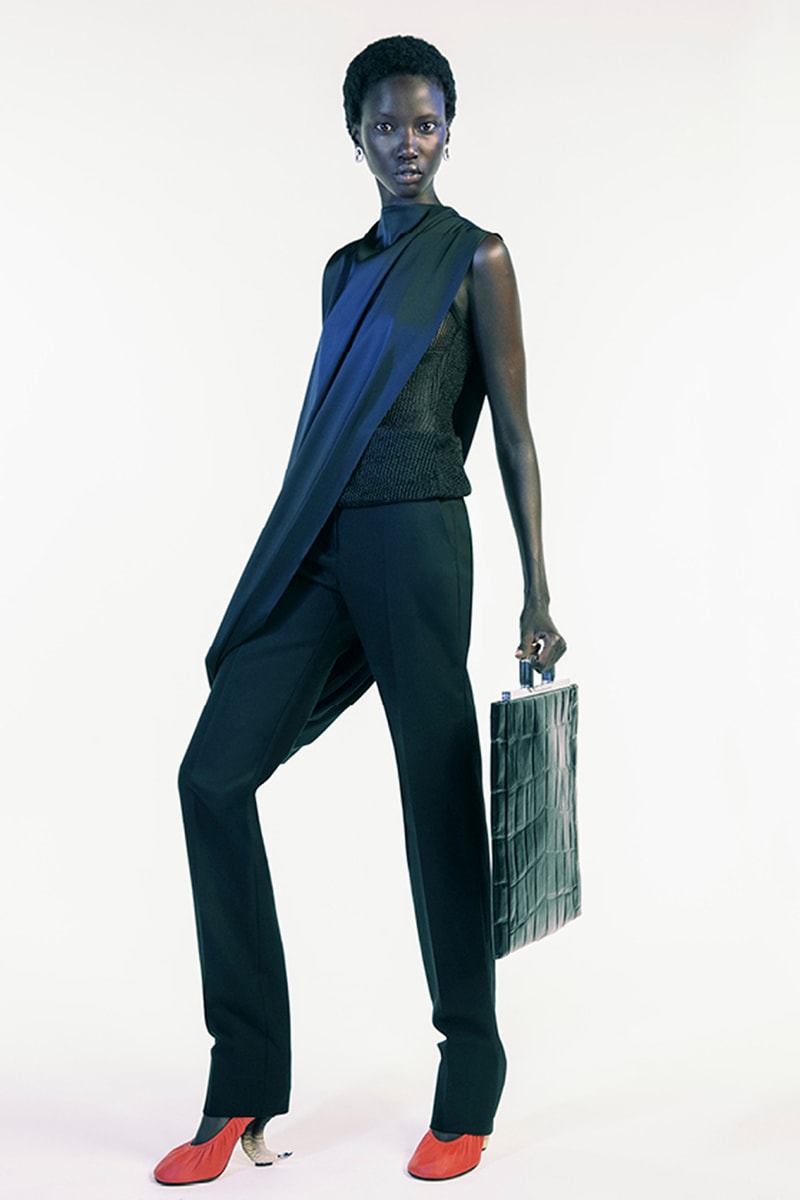 givenchy matthew williams spring summer 2021 first debut collection hardware chains tryp toe heels marshmallow slides